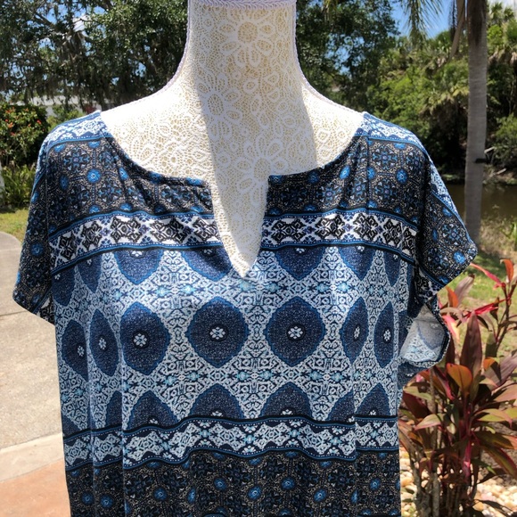 Lucky Brand 🍀 BoHo V-Neck Tie Front 🦋 - Picture 5 of 11